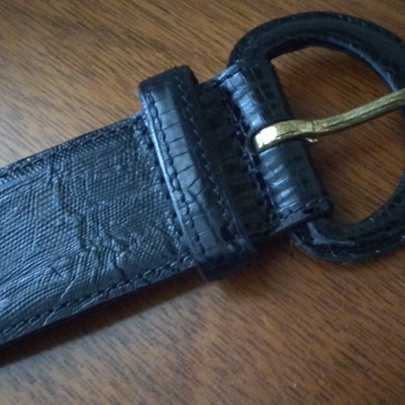 Vintage Ralph Lauren Black Lizard Belt main image 8